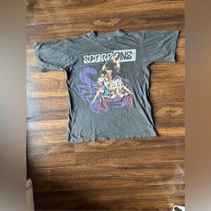 Scorpions Vintage T- Shirt From 1990 Tease Me Please Tour Size L